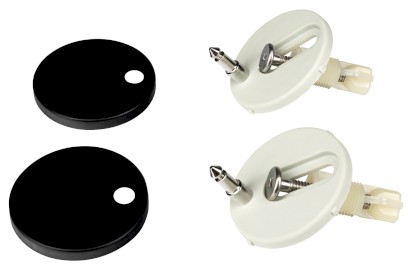 Sada 2 úchytů WC sedátka, černá mat NDPC103-5B