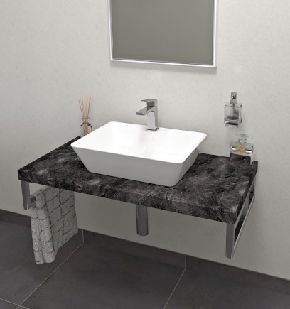 AVICE deska pod umyvadlo 100x50cm, tl.5cm, štípaný kámen AV109