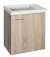 ZOJA/KERAMIA FRESH umyvadlová skříňka 44x50x25,3cm, dub platin 51046DP
