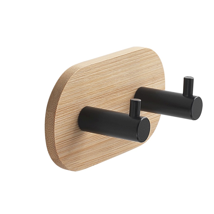 1127 (57909) HIMALAYA samolepící dvojháček, kulatý, černá/bambus 1127