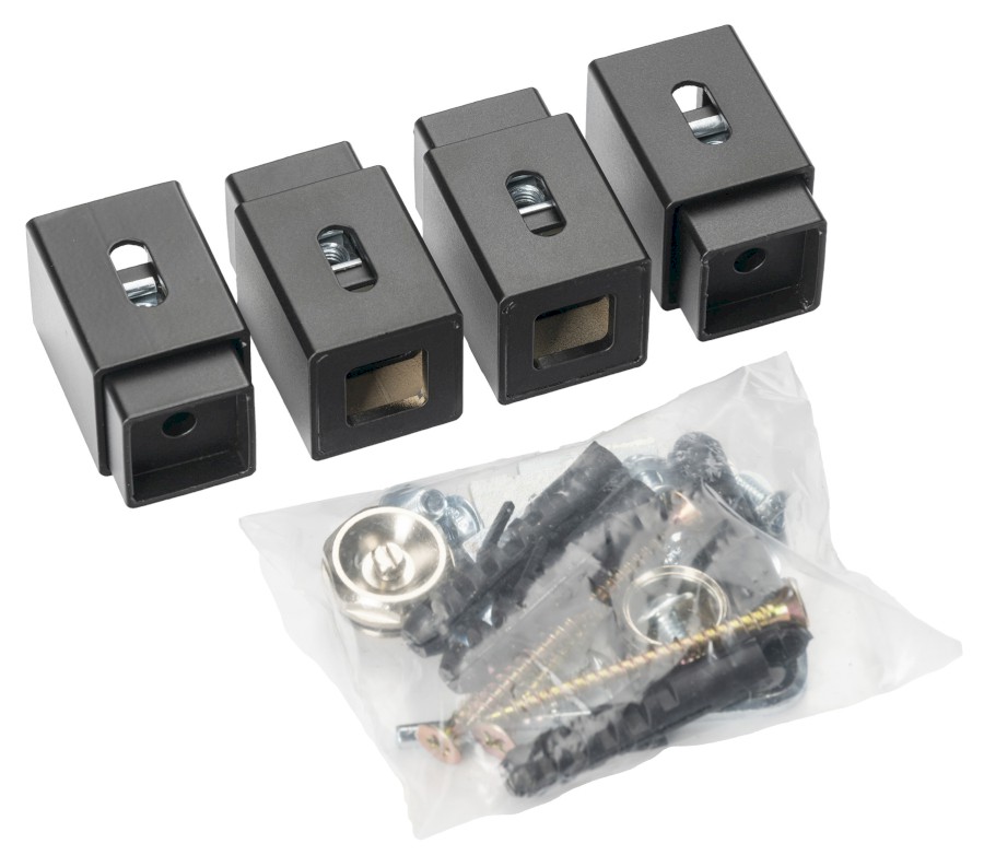 NDDT48T (55179) Set držáků radiátoru TONDI, černá mat NDDT48T