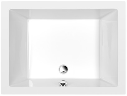 DEEP hluboká sprchová vanička s konstrukcí, obdélník 100x75x26cm, bílá 72880