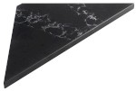 ABELINE rohová police rockstone 250x250mm, black attica AE250-0598