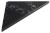 ABELINE rohová polička rockstone 250x250mm, black attica AE250-0598