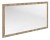 NIROX zrcadlo v rámu 120x70cm, dub texas NX127-2020