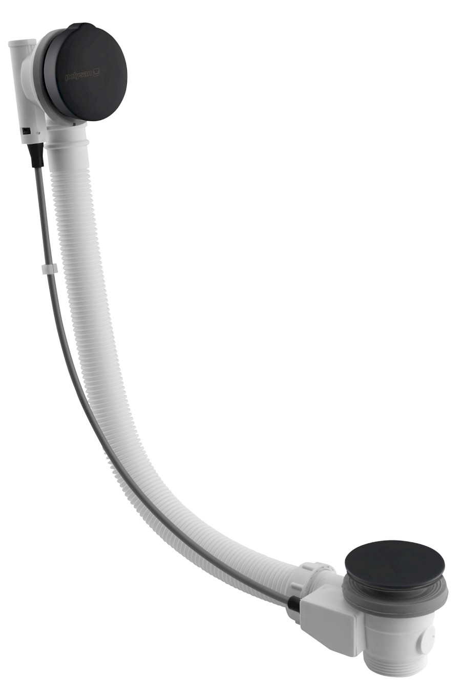 Vanová souprava s bovdenem, délka 775mm, zátka 72mm, černá mat 71681B