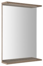 KO995S (56229) KORIN STRIP zrcadlo s LED osvětlením 50x70x12cm, dub platin KO995S