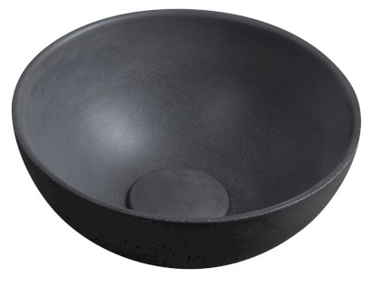 MINOR betonové umývátko na desku, Ø 26cm, antracit mat MR26016