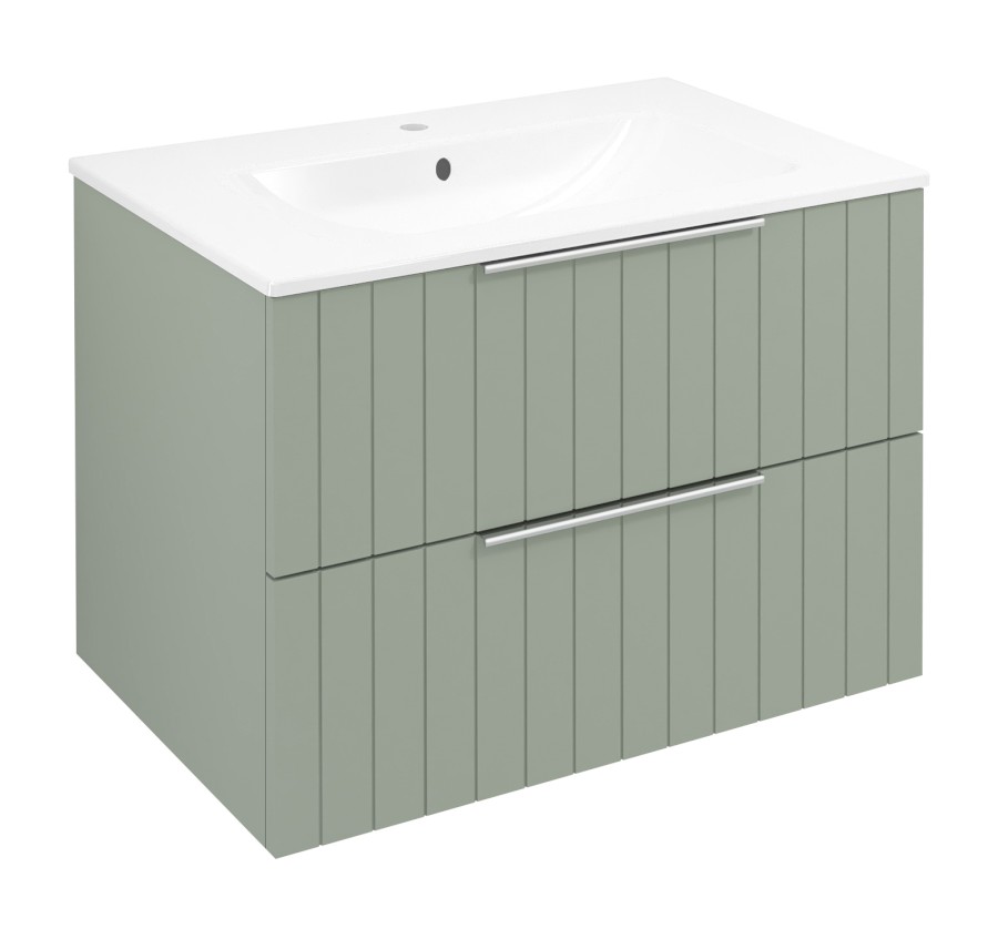 CIRASA STRIP umyvadlová skříňka 69,8x52x46cm, verde CR701-4444S