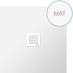 71546MAT (45607) FLEXIA vanička z litého mramoru s možností úpravy rozměru, 90x90cm, bílá mat 71546MAT