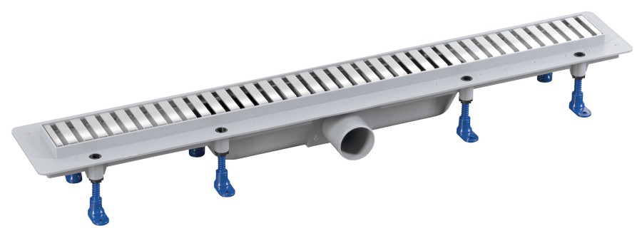 Podlahový žlab s nerezovým roštem, L-710, DN50 700.157.2