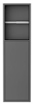 DENBO zapuštěný držák toaletního papíru do obkladu, 600x170 mm, nerez, gun metal 1301-60B