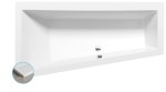 ANDRA L SLIM asymetrická vana 180x90x45cm, bílá 72872S
