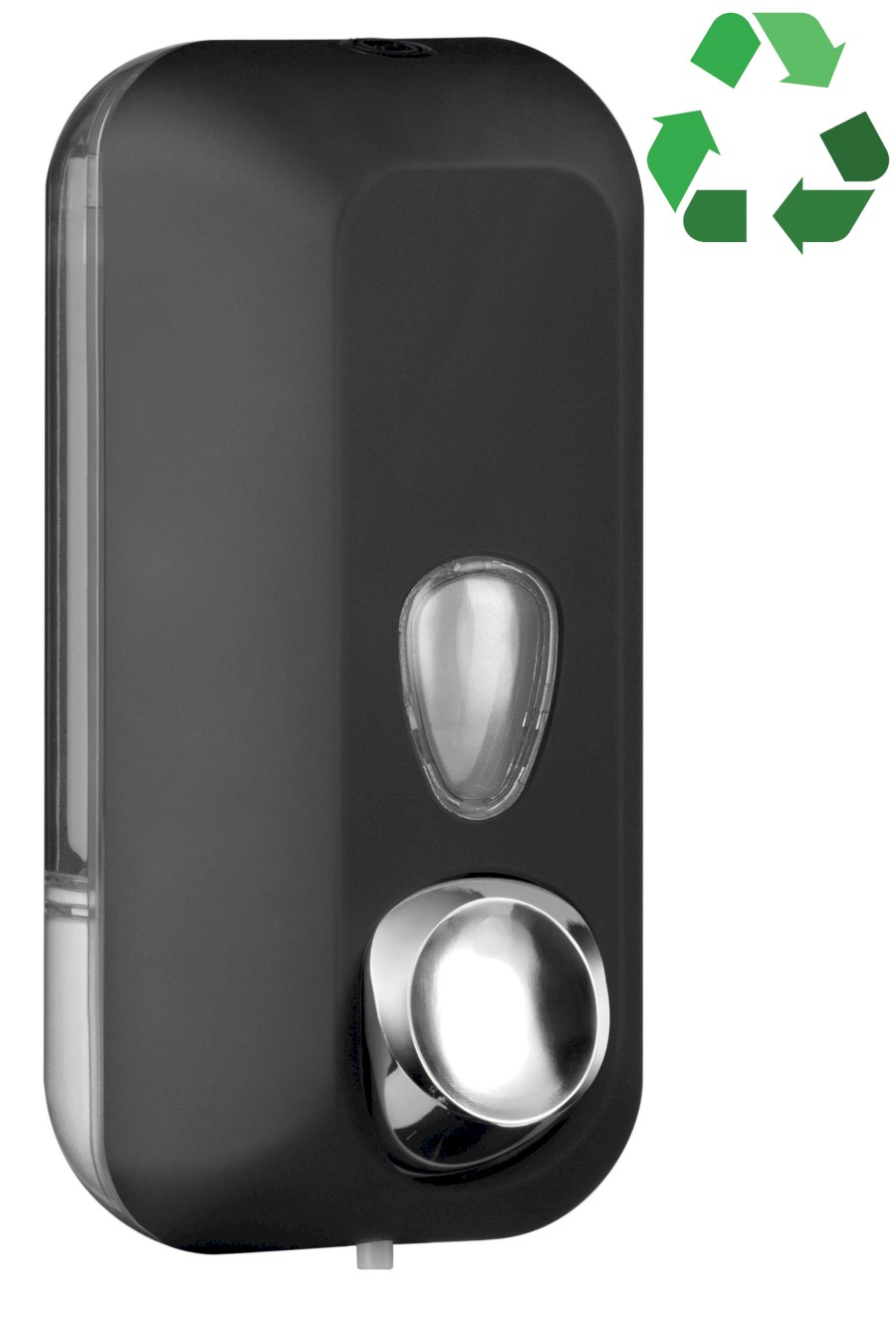 ECOLORED dávkovač tekutého mýdla 550ml, ABS, Soft Touch, černá mat A71401VB