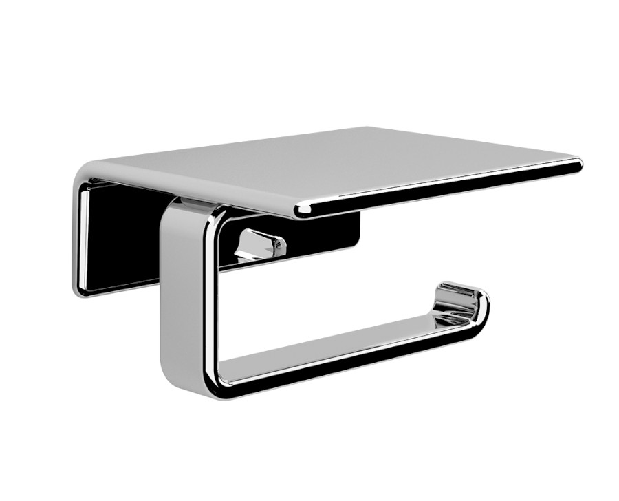 A92513 (52264) IL GIGLIO držák toaletního papíru s poličkou, chrom A92513