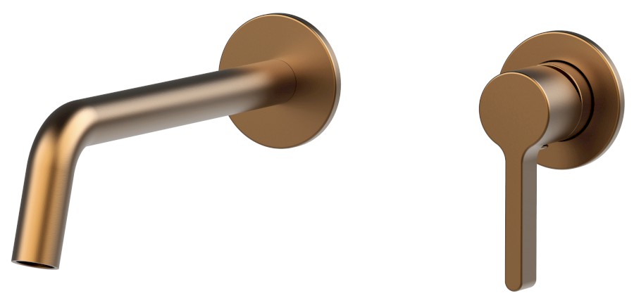 ICONIC podomítková dvouprvková umyvadlová baterie, měď mat AF008PG