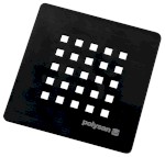 TRENECA čtvercová krytka sifonu, černá mat 85999.21