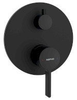 AF042B (53109) ICONIC podomítková sprchová baterie, 2 výstupy, černá mat AF042B