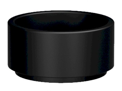 OKE keramické umyvadlo na desku, Ø 30cm, černá mat 554031