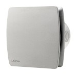 LEX koupelnový ventilátor axiální s časovačem, 15W, potrubí 100mm, nerez mat LX104