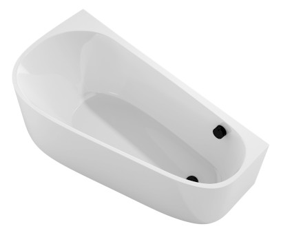 PROJEKTA DL MONOLITH nástěnná stojící vana 156x77x60cm, bílá 20111MDL