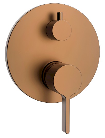 ICONIC podomítková sprchová baterie, 2 výstupy, měď mat AF042PG