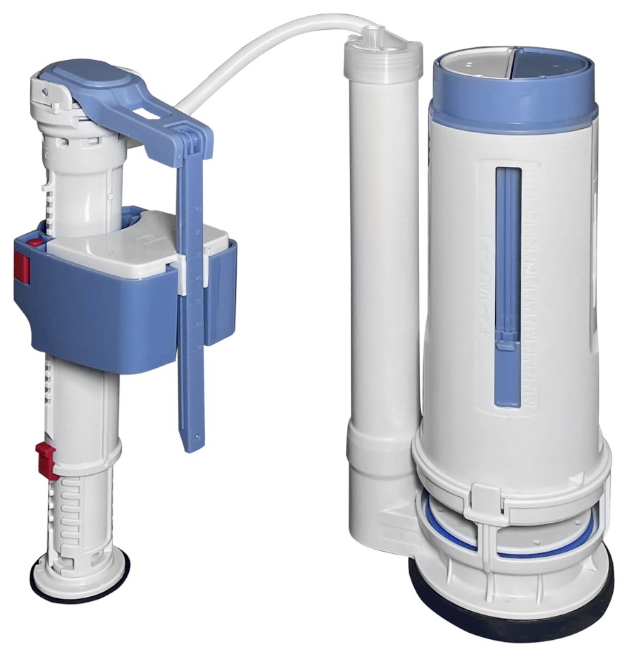 Splachovací souprava s DUAL tlačítkem 49mm, spodní napouštění 1/2