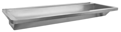 Závěsný umývací žlab 2400x130x500mm, nerez mat 13050.24.SP.S