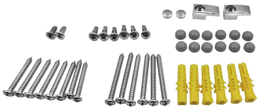 UGGA instalační sada, chrom SPAT06C