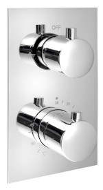 KIMURA podomítková sprchová termostatická baterie, box, 2 výstupy, chrom KU382