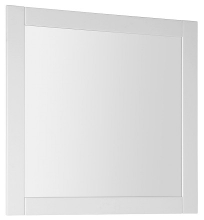 FAVOLO zrcadlo v rámu 80x80cm, bílá mat FV080