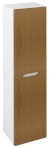 MEDIENA skříňka vysoká 35x140x30cm, 2x dvířka, levá/pravá, bílá mat/dub natural MD352