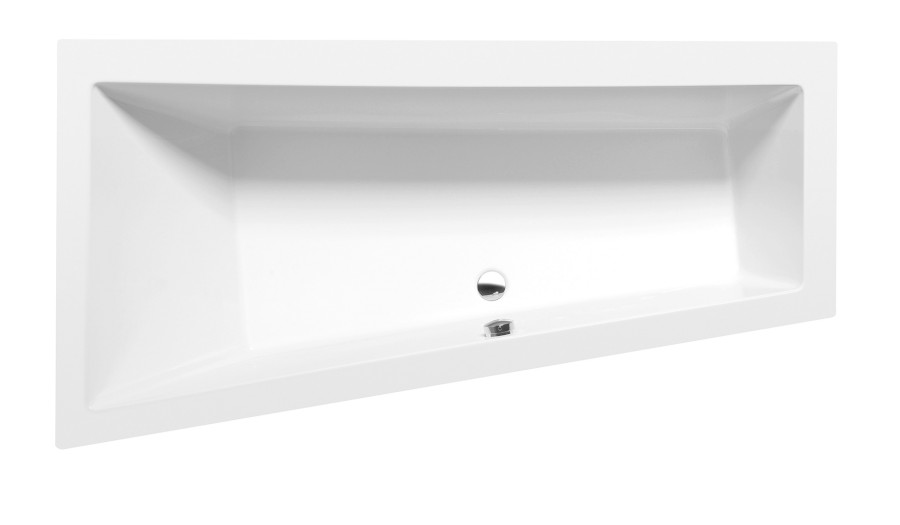 81111.11 (52547) ANDRA L asymetrická vana 170x90x45cm, bílá mat 81111.11
