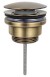 Umyvadlová výpust 5/4“, click-clack, velká zátka, 5-65mm, bronz CV1110BR