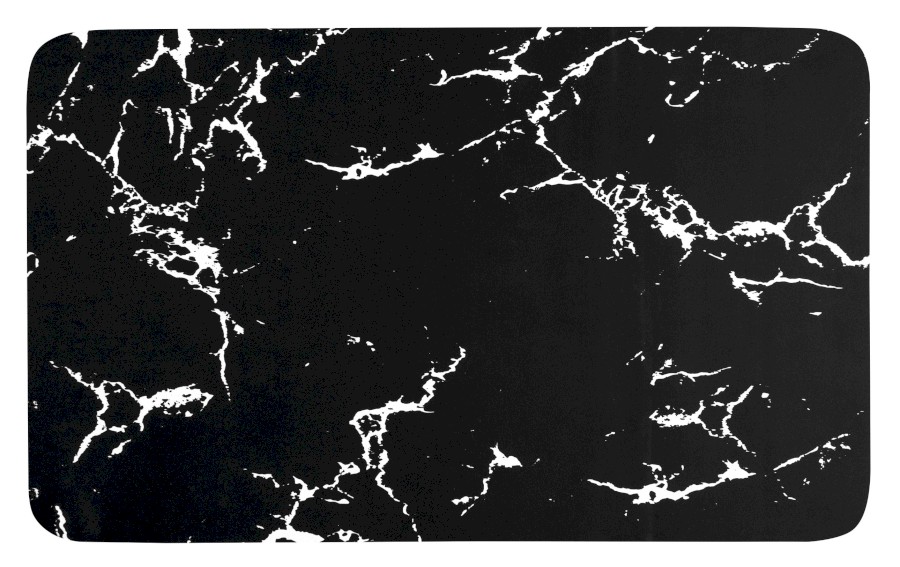 Koupelnová předložka 50x80cm, absorpční, černá/mramor PCD011