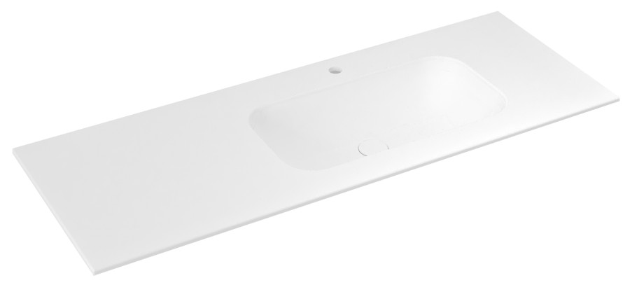 ARUBA umyvadlo, Rockstone, 170x51,5cm, pravé, bílá mat AR170-B1R