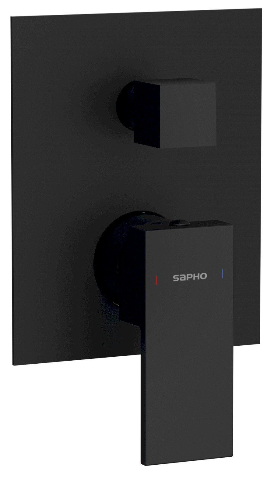 CM042B (53050) CUBEMIX podomítková sprchová baterie, 2 výstupy, černá mat CM042B