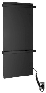 ELMIS elektrický sušák ručníků 400x800 mm, 120 W, hliník, černá mat EB430