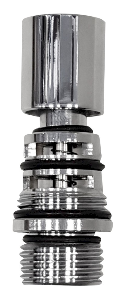 Přepínač s ovladačem pro vanovou baterii, chrom NDDH101-1