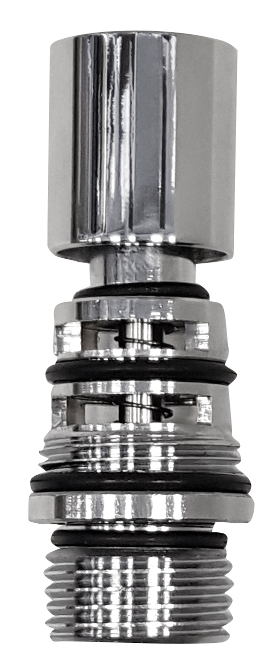 Přepínač s ovladačem pro vanovou baterii, chrom NDDH101-1