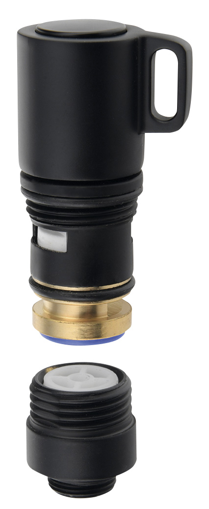 Přepínač s ovladačem pro vanovou baterii, černá mat LT616B