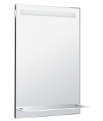 Zrcadlo s LED osvětlením a policí 60x80cm, kolébkový vypínač ATH53