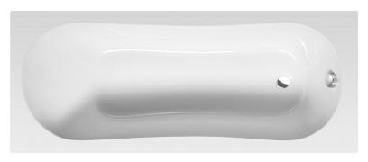 JIZERA vana 170x70x39cm, bílá G1770