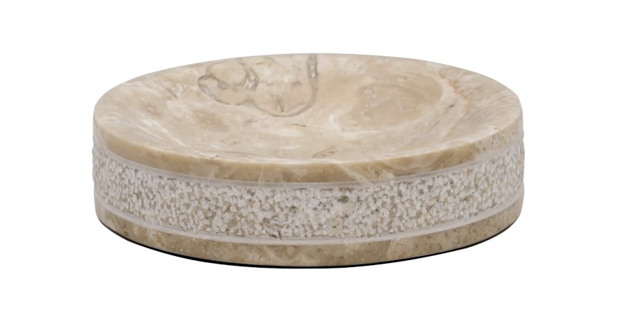 2234319 (57922) POSH mýdlenka na postavení, mramor, béžová 2234319