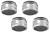 SET 4x perlátor vnější závit M24x1, chrom 3070.204