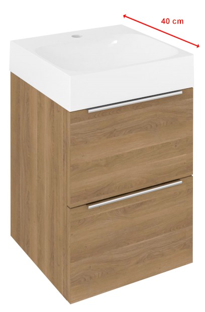 EMONA umyvadlová skříňka 39,4x55x39cm, dub cuneo EM040-2525