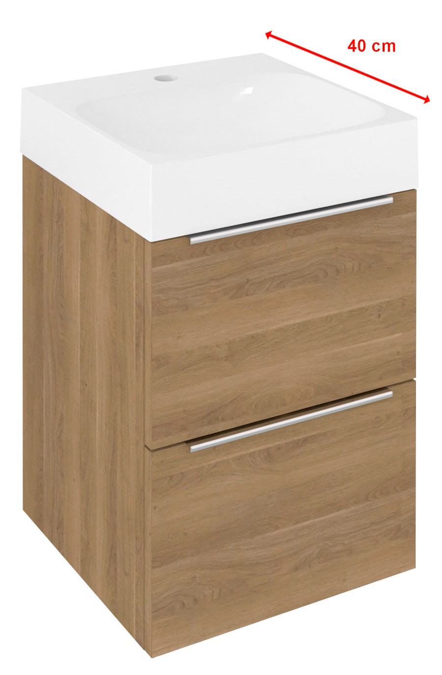 EMONA umyvadlová skříňka 39,4x55x39cm, dub cuneo EM040-2525