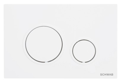 SCHWAB VELA ovládací tlačítko, 247x165 mm, bílá mat P47-0131-0400