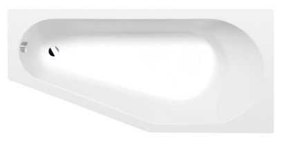 TIGRA R asymetrická vana 170x80x46cm, bílá mat 90611.11