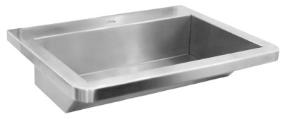 Závěsný umývací žlab 600x130x500mm, nerez mat 13050.06.SP.S